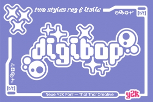 DigiBop Y2K font Font Download