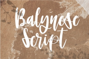 Balynese Script Font Download