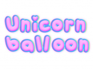 Unicorn Balloon Font Download