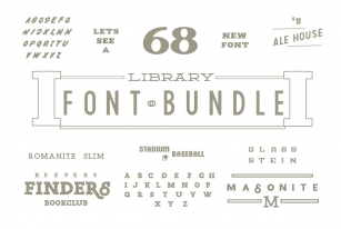 68 Entire Library Bundle Font Download