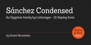 Sanchez Condensed Font Download