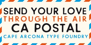 CA Postal Font Download