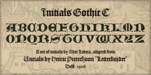 Initials Gothic C Font Download