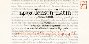 1470 Jenson Latin Font Download