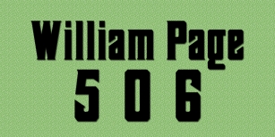 William Page 506 Font Download