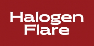 Halogen Flare Font Download