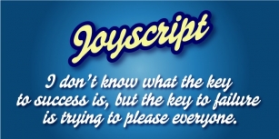 Joyscript Font Download