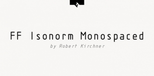 FF Isonorm Monospaced Pro Font Download