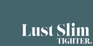 Lust Slim Font Download