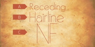 Receding Hairline NF Font Download
