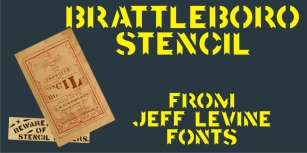 Brattleboro Stencil JNL Font Download