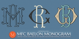 MFC Baelon Monogram Font Download