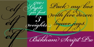 Bickham Script Pro Font Download