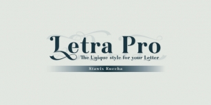 Letra Pro Headline Font Download