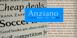 Anziano Pro Font Download
