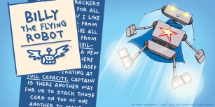 Billy The Flying Robot BB Font Download