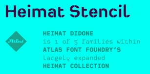 Heimat Stencil Font Download