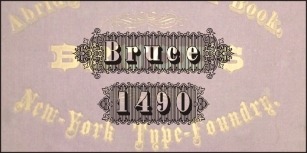Bruce 1490 Font Download