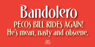 Bandolero Font Download