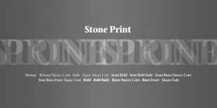 Stone Print Font Download