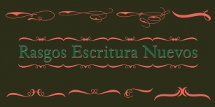 Rasgos Escritura Nuevos Font Download