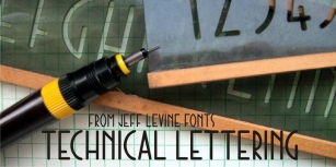 Technical Lettering JNL Font Download