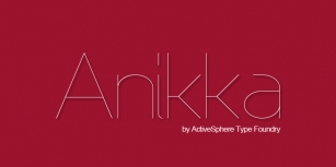 Anikka Sans Font Download