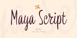 Maya Script Font Download