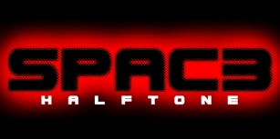 Spac3 Halftone Font Download