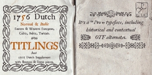 1756 Dutch Font Download