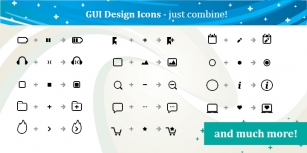 GUI Design Icons Font Download
