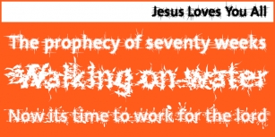 LF Jesus Loves You All Font Download