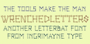 WrenchedLetters Font Download
