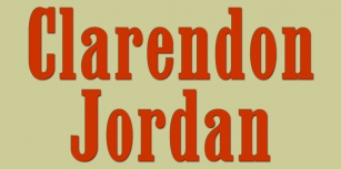 Clarendon Jordan Font Download