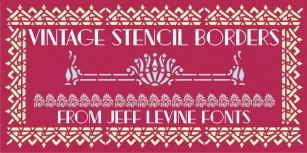 Vintage Stencil Borders JNL Font Download