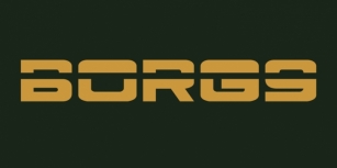 Borg Nine Font Download