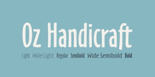 Oz Handicraft BT Font Download