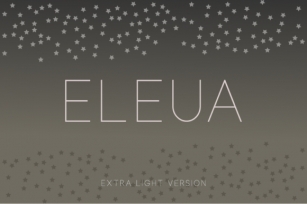 Eleua Extra Light Font Download