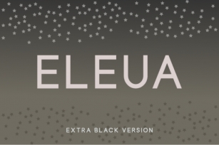 Eleua Extra Black Font Download
