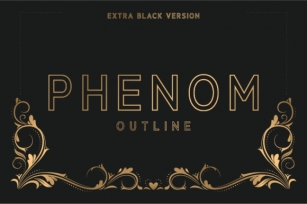 Phenom Outline Extra Black Font Download