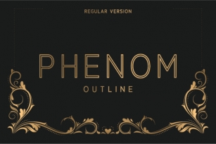 Phenom Outline Regular Font Download