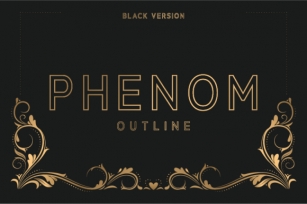 Phenom Outline Black Font Download