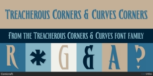 Treacherous Corners & Curves Font Download