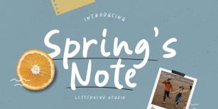 Spring’s Note Font Download