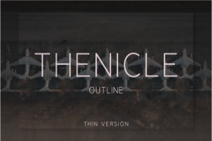 Thenicle Outline Thin Font Download