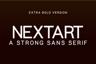 Nextart Extra Bold Font Download