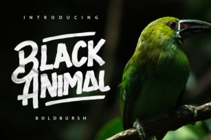 Black Animal Font Download