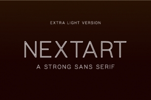 Nextart Outline Extra Light Font Download