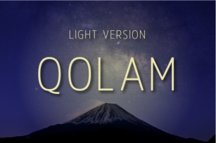 Qolam Light Font Download