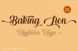 Baking Lion Font Download